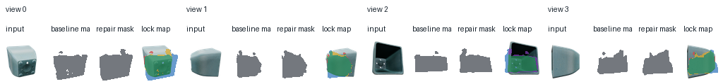 gso_002 四个输入视角 lock map 概览